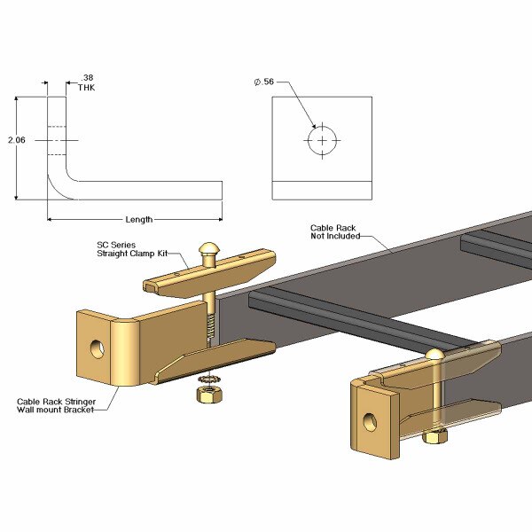 Wall or Floor Mount Leg Long 01