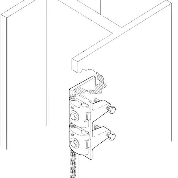 flange bonding plate with wire