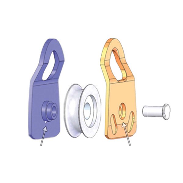 Mini Machined Double Pulley B 02