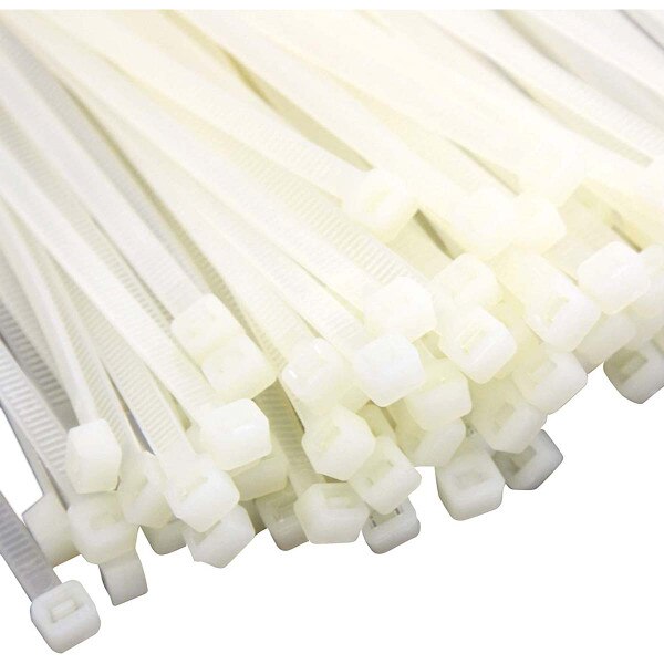 Zip Ties White UL Listed Plen 01