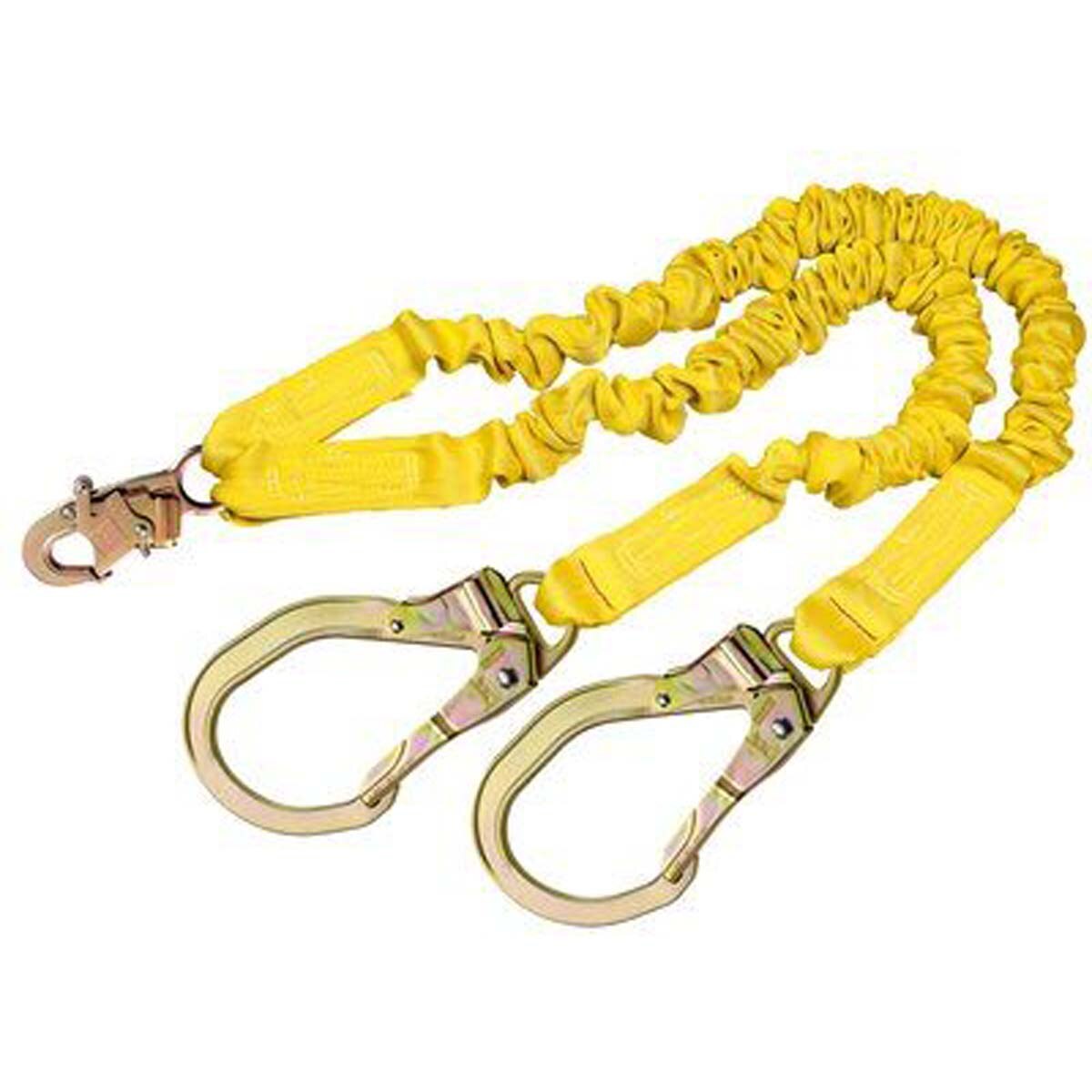 1 x 6 ft. Shock-Absorbing Nylon Web Lanyard w/ Double-Locking Snap Hooks