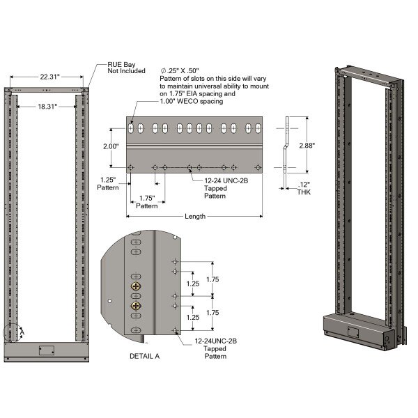 Rack Adapter to EIA to EIA 02