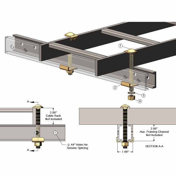 Cable Support in Aux Frame to 01