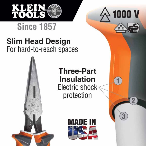 Klein Tools Long Nose Side Cut 02