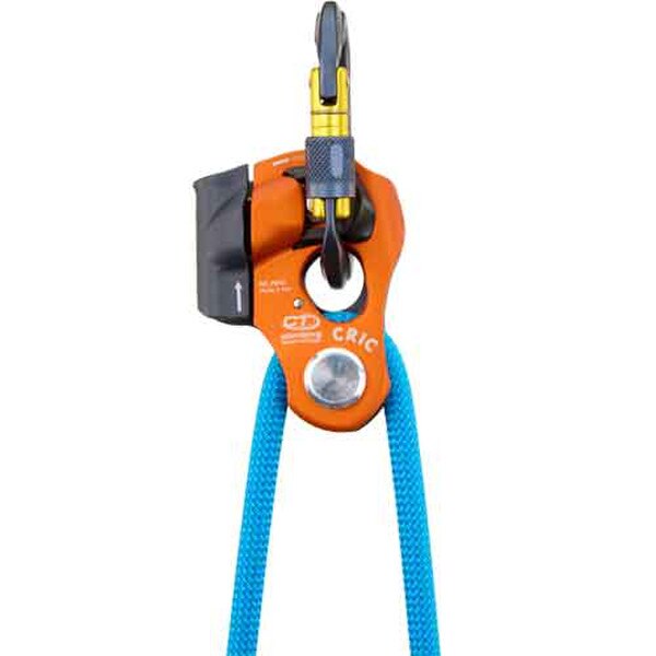 cric pulley with rope side view