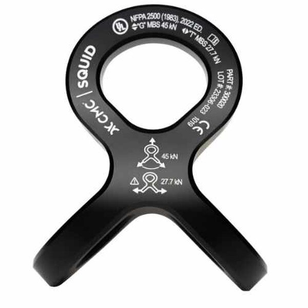 CMC Squid rigging plate back with markings and ratings close up