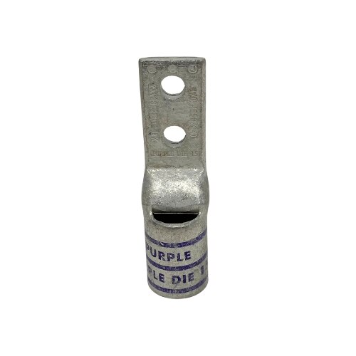 Burndy Lug, 4/0 Str Flx - 2 hole, 1/4