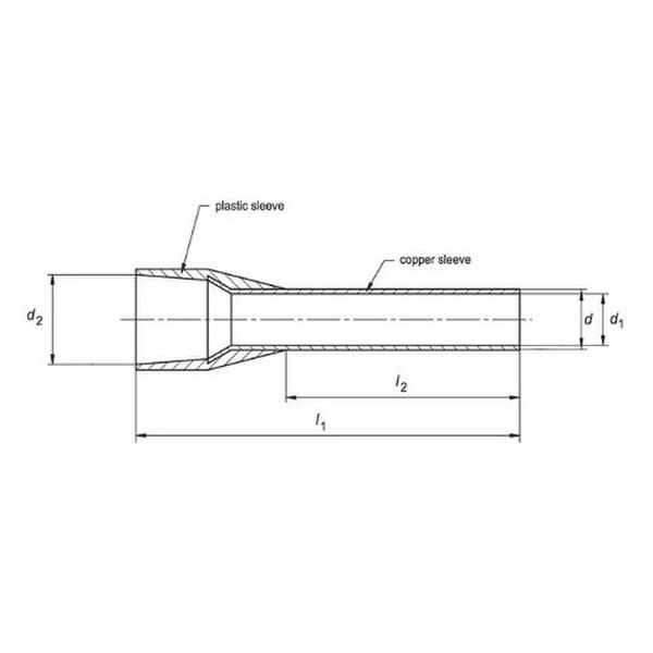 6 awg ferrule 12mm pin