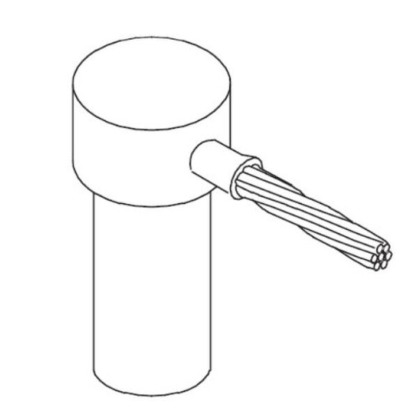 single shot #2 solid ground rod